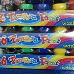 TEMPERA WASHABLE PAINTS 6colours