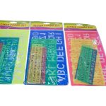 LETTER STENCILS SET (4pcs)
